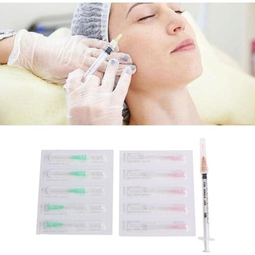 34G 1.5/2.5mm Nanosoft Microneedles Sterile Fillmed Hand 1pin Needles for Anti Aging Around Eyes and Neck Lines Skin Care Tool
