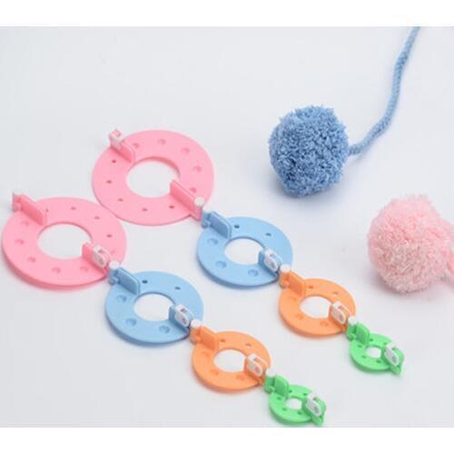 8pcs/set Pompom Maker tools for Knitting Appareil Clover Fluff Ball Weaver Needle Craft Art Tools for Needlework Blakets Decor