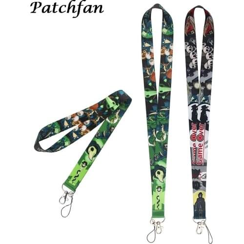 AD409 Patchfan Cartoon Lanyard Keychain keys Badge ID Card Mobile Phone Rope Neck Straps Accessories Gifts