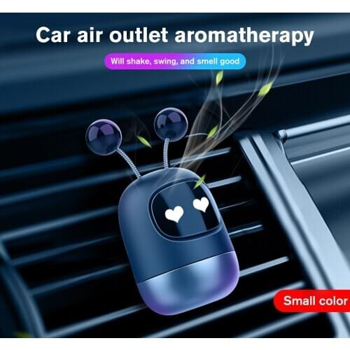 Creative Car Air Freshener Perfume Cute Robot air outlet fragrance Clip Aromatherapy Car Ornaments Air Vent Freshener for Auto