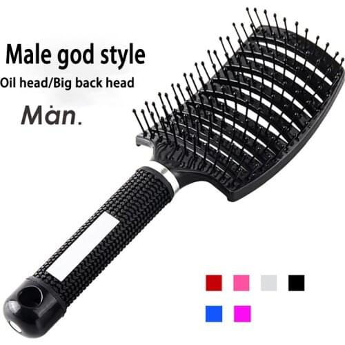 Large curved comb hair comb curly hair ribs styling massage makeup large plate comb hair and makeup tools easy styling comb