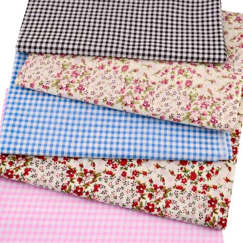 Booksew Cotton Plain Fabric White And Black Check Design Classical Style Clothing Patchwork Tissue Tecido Curtain Art Work Dolls