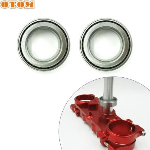 OTOM Motorcycle Front Steering Wheel Directional Bearing Case For Honda CRF250R 2010-2013 CRF450R 2009-2012 Pit Dirt Bike Parts