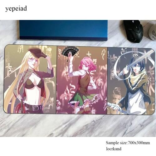 Noragami mouse pad gamer 700x300x3mm mousepad xl rubber desk mat Colourful gaming accessories pc game keyboard mats oversized