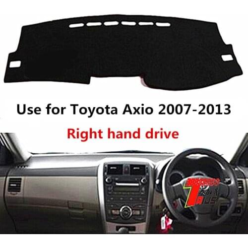 TAIJS Factory Sport Good Quality Polyester Fibre Car Dashboard Cover For TOYOTA Axio 2007-2013 Right hand drive
