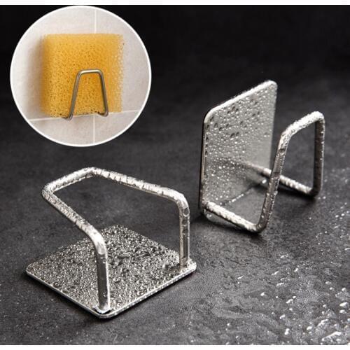 Kitchen gadgets Stainless Steel Kitchen Sponge Holder Kitchen Bathroom Sundries Organizers Brush Soap Dishwashing Liquid Drainer