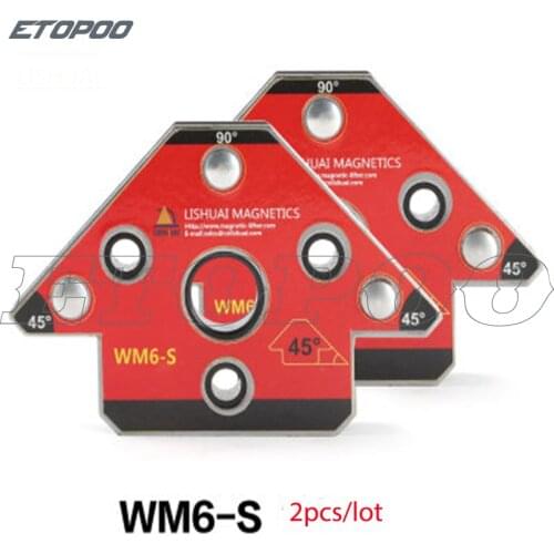 2pcs/set Arrow magnetic welding fixture clip magnet multi-angle magnet positioner 45 degree and 90 degree fixture gauge