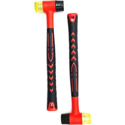Jewelers Metal Mallet Dual Head Nylon Rubber Hammer 2Pcs/Pack