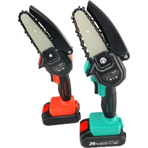 Mini Wood Cutting Chainsaw 4 Inch Cordless Pruning Chain Saws Set With Batterys Brushless Chain Saws Wood Cutters