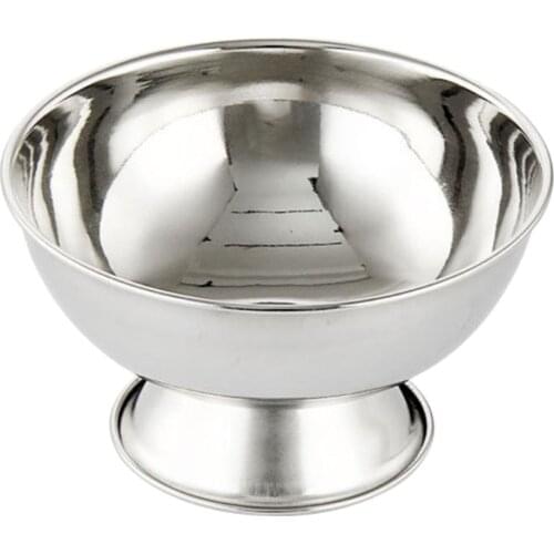 Shaving Soap Bowl, Portable Stainless Steel Large & Deep Spill-Proof Shaving Soap Cream Mug Bowl with Enhanced Stand Base