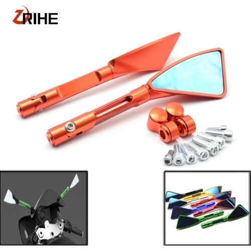 For kawasaki z1000sx z1000 sx z750r zx10r zx10 r zx6r zx636CNC Motorcycle Side Rear view Mirrors Universal Moto bike Back Mirror