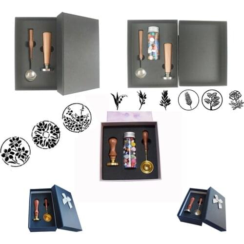 Diy greeting card invitation wedding wax seal stamp set letter heart flower rose 25mm