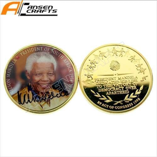 Nelson Mandela President of Sounth Africa Coin Fr. Sounth Africa
