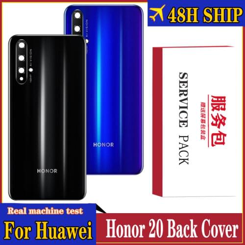Original Back Housing Replacement for HUAWEI Honor 20 Back Cover Battery for Huawei Honor 20 Glass Back cover adhesive Sticker