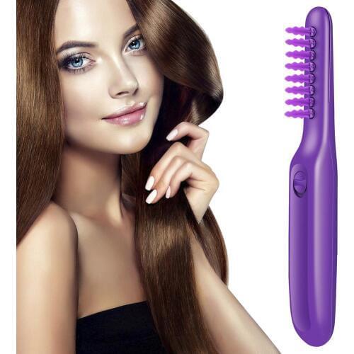 Portable Electric Comb Wet Dry Hair Detangling Women Girl Children Adult Brush