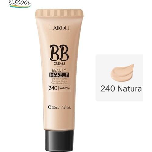 ELECOOL Professional Face Foundation BB Cream Makeup Base Full Concealer Coverage Waterproof Brighten Cover Dark Circle Cosmetic