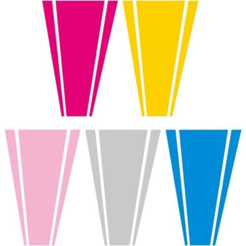 Five Colors 1X Car Dual Racing Stripe Hood Decals Vinyl Graphics Stickers Cg300