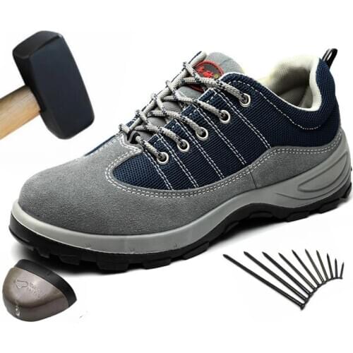 Work Safety Shoes For Men and Women Steel Toe Anti Smashing Anti-slip LightWeight Sneakers Outdoor Anti-Puncture sole Boots