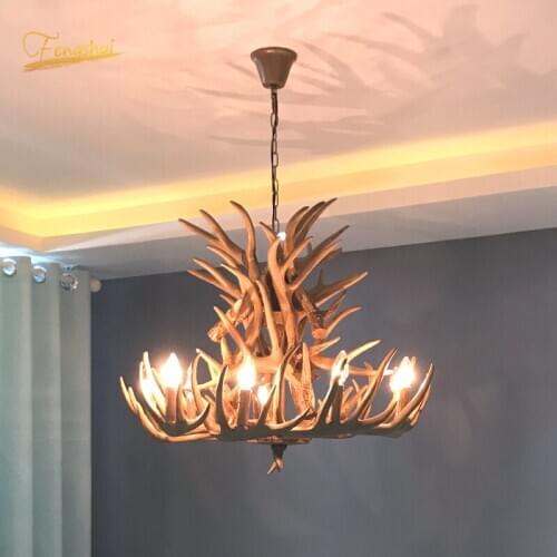 Nordic LED Pendant Lamp Modern Design Chandelier Lighting Hang Lamps Antler Bedroom Living Room Bar French Country Bird Lighting