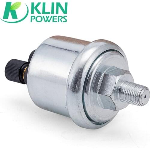 ​Universal VDO Oil Pressure Sensor 0 to 10 Bars 1/8NPT Diesel generator part 10mm stainless crew plug Alarm pressure sensor wor