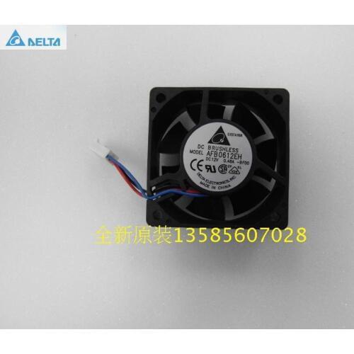 For delta blower fan AFB0612EH 6025 12V 0.48A 3P axial fan 6800RPM 37.61CFM