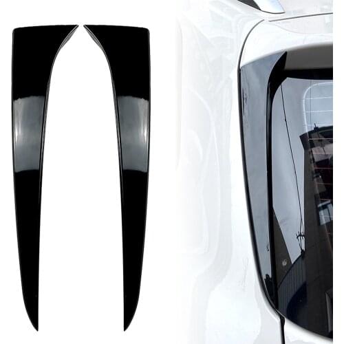 For Skoda Kamiq Rear Window Spoiler Side Wing Trim Cover ABS Plastic Decoration Car Styling Accessories RH+LH 2PCS
