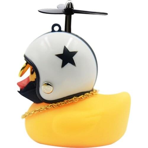 Wonderlife yellow duck car ornaments car ornaments car car outside the car broken duck rear view mirror helmet decoration duck