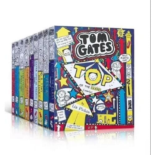 10 Books/set Tom Gates 5-12 year Childrens English story book Special english picture help child be reader early education
