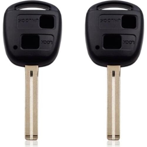 With LOGO Long 2/3 Buttons Uncut Remote Key Shell For LEXUS ES300 GS300 GS430 GX470 LS200 LS300 Key Case Replacement