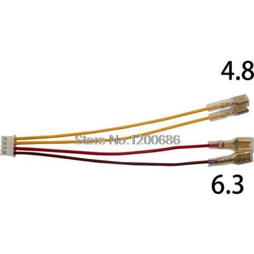 20AWG 4.8mm 6.3 Connector 4Pin Wires Compatible Arcade Gold-Plated and Chrome Plated Illuminated Push Buttons Wire Cables