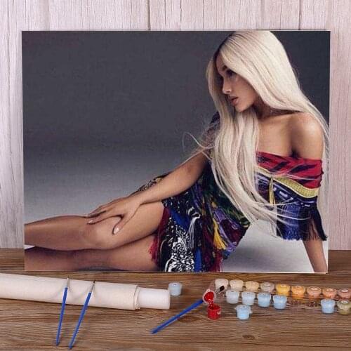 Ariana Grande Painting By Numbers Set Acrylic Paints 50*70 Painting On Canvas Home Decor Adults Wall Art Drawing