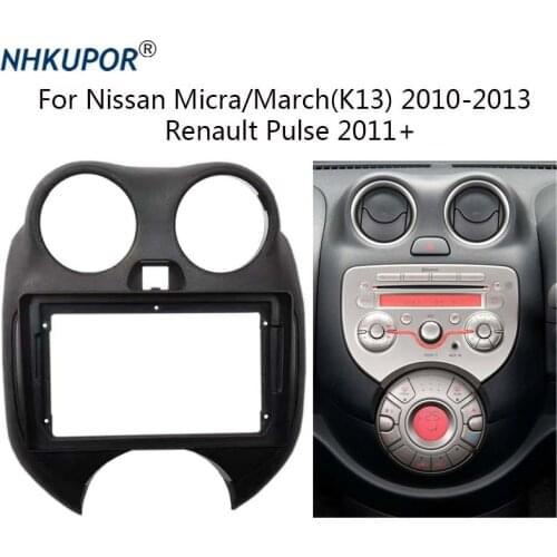 Car Radio Fascia For Nissan Micra/March(K13) 2010-2013 Auto Stereo Multimedia Player Dashboard Panel Frame Kit Fitting Adapter
