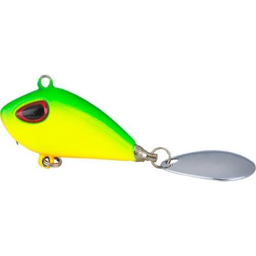 1pcs Mini Metal VIB with Rotating Spoon Fishing Lure 6g 10g 17g 25g Hard Bait Wobbler Tackle Crankbait Spinner Sinking Bait