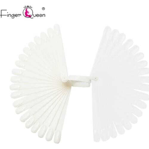 20/set Nail Art Skills Display Card Removable Tips Fan Shape Design Nail Polish Practice Tool Nail Color Color Holder Nail Tools
