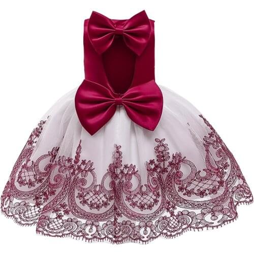 Baby Dress For Girls Summer Dresses Toddler Lace Bow Christmas Party Wedding Clothing Kids Girls Princess Dress