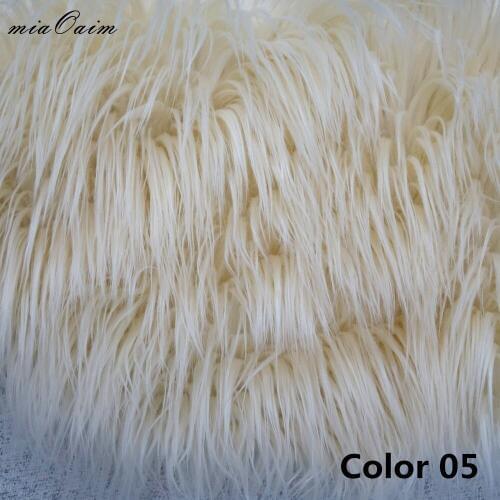 Diameter=56cm Round Faux Fur Blanket Basket Stuffer Filler For Newborn Baby Photography Props Studio Photo Backdrops Background