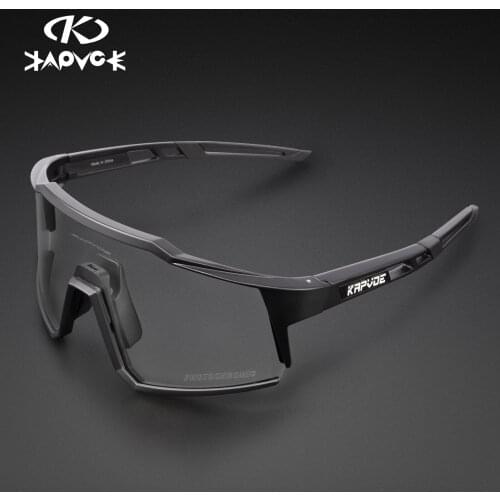 Photochromic cycling glasses men women outdoor sports sunglasses with myopia frame mountain road bike riding glasses 4 lenses