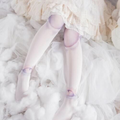 Japanese Lolita Harajuku Gothic Stockings SD Doll Ball Joint Print Thight Lolita Socks Panty hose White Stocking Cosplay Sock