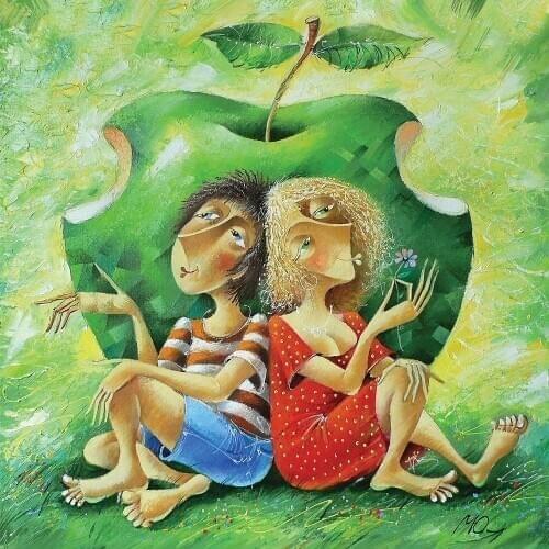 Art Puzzle Forbidden Apple 1000 Piece Jigsaw Puzzle