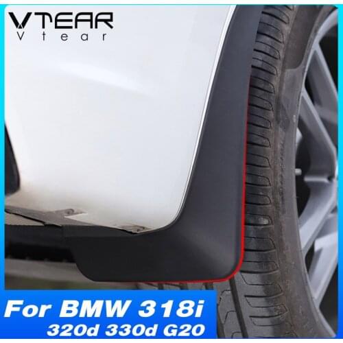 Vtear Fender Cover Decoration Exterior Car Splash Mudguard Anti-Dirty Trim Accessories Parts For BMW 318i 320d 330d G20 2021