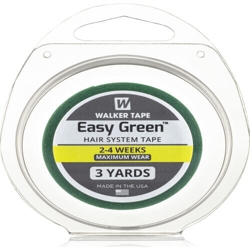 3yd 12yd Walker Tape Easy Green Roll Tape Newest Maximum Wear Tape for Hair System Lace Wig Adhesives