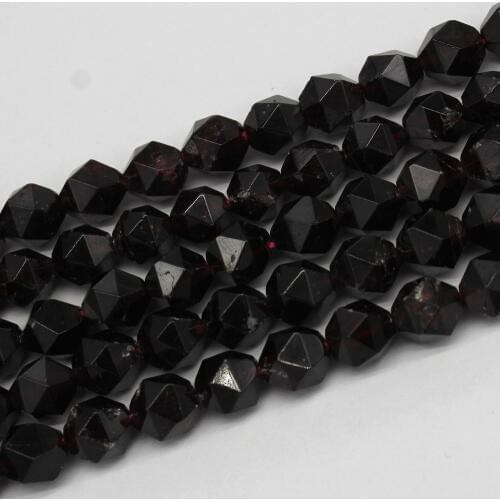 Wholesale A+ Faceted Garnet Quartz Crystal Quartz Round Beads Natural Stone Beads For Jewelry Making Bracelet 6/8/10mm 15inches