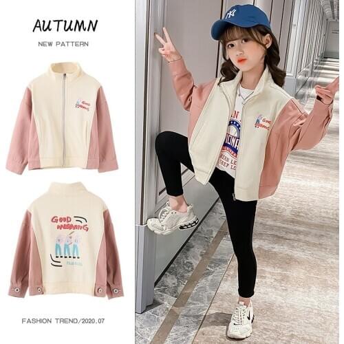 Girls Autumn Jacket 2020 New Style Childrens Clothing Net Red Children Fashion kids jacket kids clothes girls 8 to 12