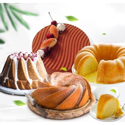 SILIKOLOVE Silicone Cake Mold Silicon Bakeware Baking Dishes Pastry Bakeware 3D Round Silicone Cake Mold