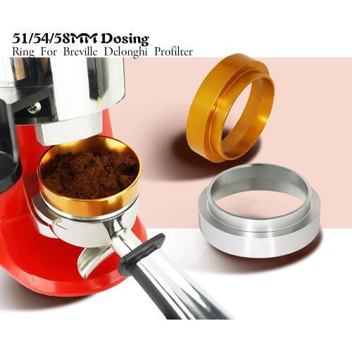 Espresso Barista Breville Delonghi IDR Intelligent Dosing Ring For 51mm 54mm 58mm Brewing Bowl Stainless Steel Coffee Powder