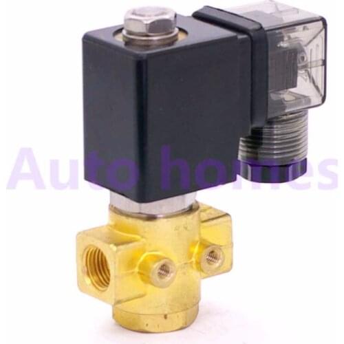 2 way brass water Normally open solenoid valve no 1/4 inch 12V DC Orifice 2.5mm/3mm 0-16bar/10bar Screw Air Compressor valve