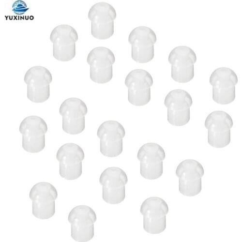 20pcs Walkie Talkie Acoustic Coil Air Tube Silicone In-Ear Earbuds Mushroom Eartip Ear Bud Replacement Radio Earpiece Headset