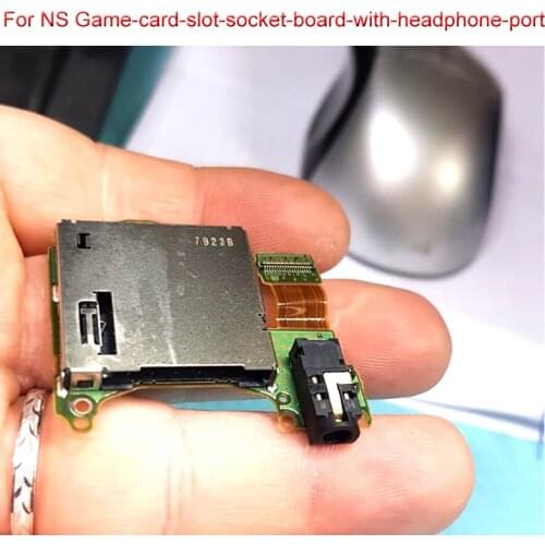 3pcs/lot Original Game Card slot Socket with headset headphone board Replacement repair parts For Nintend Switch NS Switch