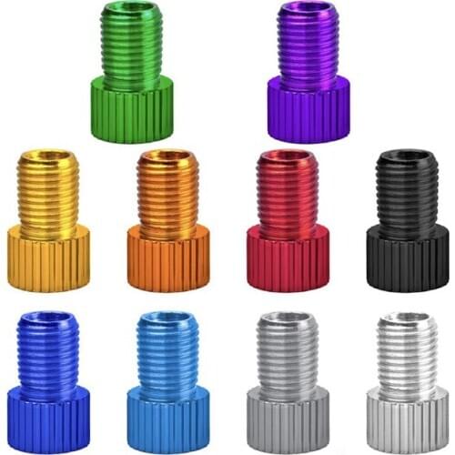 6 Pc Aluminum Bicycle Bike Valve PRESTA to SCHRADER Converter Car Valve Adapter Bicycle Tube Pump Air Compressor Tools