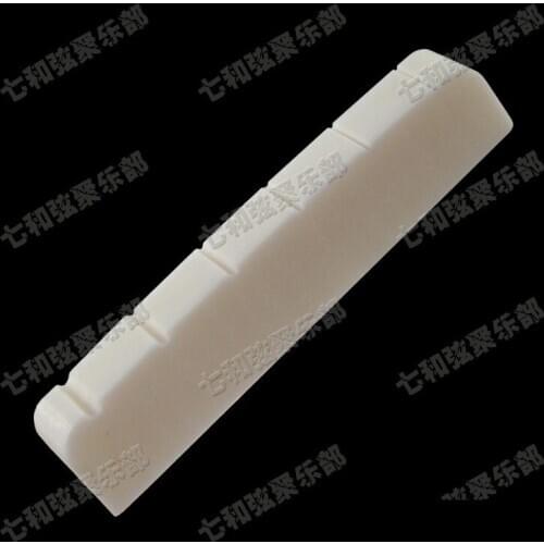 Bone Left handed 6 String Slotted Nuts For Electric Guitar / 43 x 6 x 8.5-8mm